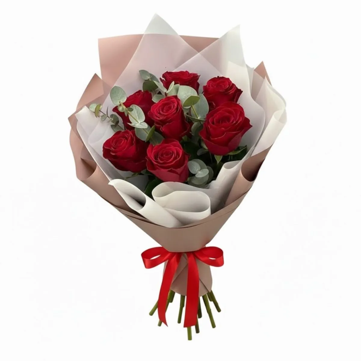 Buchet Romantic cu 9 Trandafiri Roșii