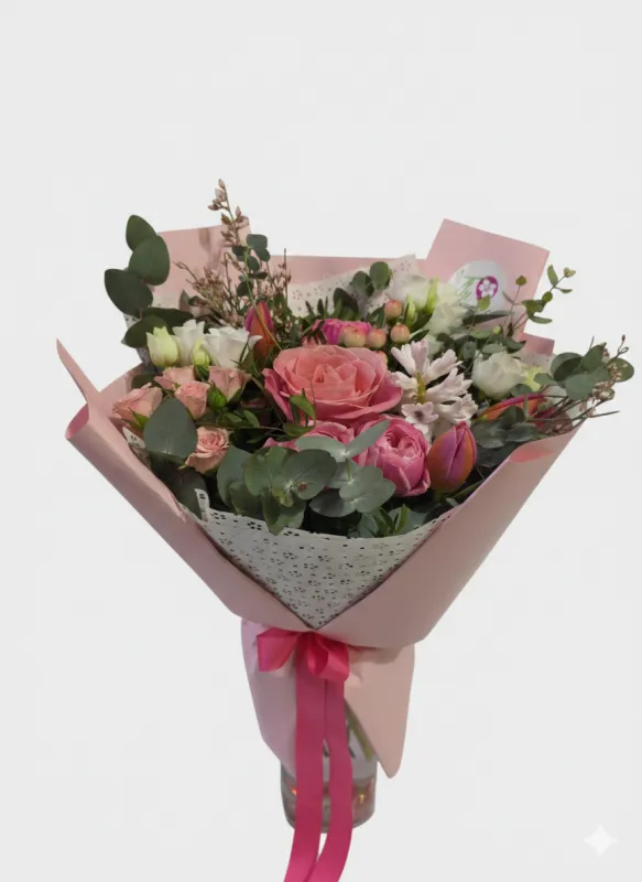 Buchet Delicat Roz de primăvară